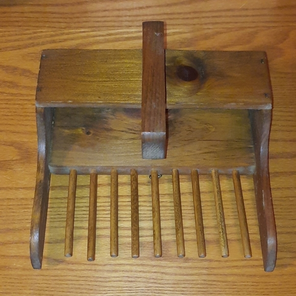 Handmade berry picker/ wall decoration